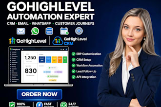 automate gohighlevel CRM, ghl email marketing whatsapp API and customer journeys
