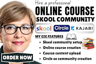 setup skool community online course content circle so and course content upload
