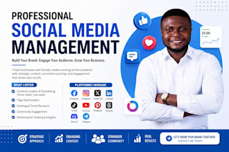 be your facebook manager, instagram manager, marketing manager