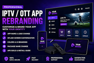 provide iptv solutions, rebrand apps, and setup streaming servers