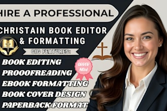 do christian book editing, proofreading, and formatting, christian book editor