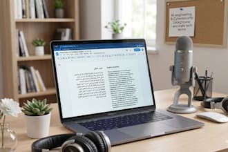 do arabic and english transcription and translation