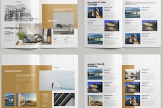 design real estate investor tri fold brochure investment portfolio booklet