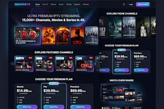 iptv website with webflow develop iptv app samsung live smart tv app with panel