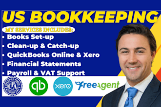 do bookkeeping, quickbooks online, bank reconciliation, xero, freeagents
