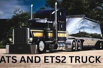 create ats ets custom truck or obj file conversion, custom truck, custom skin
