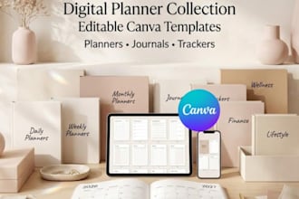 design digital planner adhd planner journal planner esty digital planner