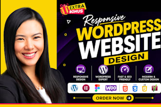 create catchy business name, brand name, design responsive wordpress website