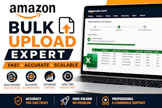 bulk upload and optimize amazon product listings
