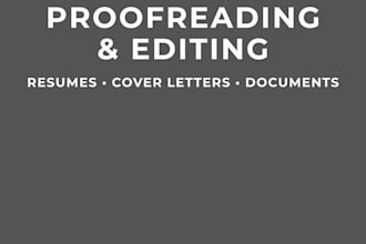 proofread and improve your resume, cover letter, or other professional documents