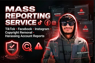 mass report fb tiktok banning, report ig banning dmca bot, mass reporting