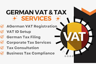 do german vat registration, vat id setup, tax filing, and corporate tax services