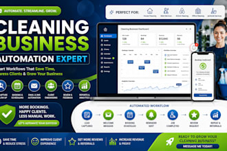 build automation workflows cleaning companies us gohighlevel jobber and zapier