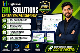 design ghl landing page setup automation create form on gohighlevel for agency