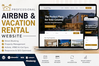 build vacation rental website, airbnb website and direct booking site