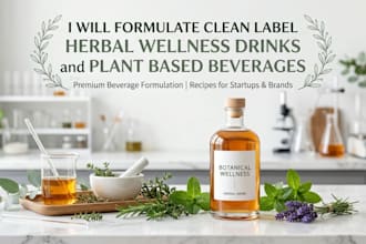 formulate clean label herbal wellness drinks and plant based beverages