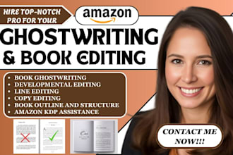ghostwrite and edit a professional non fiction and fiction for amazon kdp