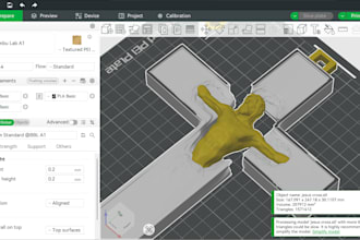slice you stl files on bambu lab studio for 3d printing