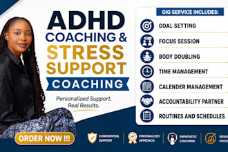 be your adhd coach body double and accountability coach for focus support