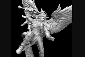 sculpt custom 3d miniatures, tabletop characters, and collectible for printing