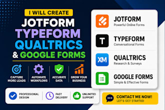 create jotform typeform qualtrics and google forms