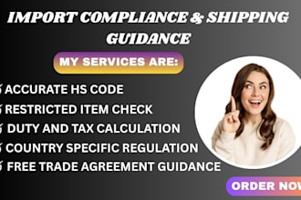 assist you with customs tariff processing and documentation support