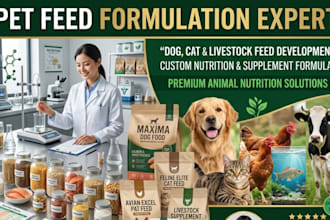 be your expert livestock and pet diet formulation for optimal health and growth