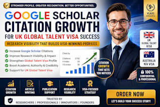 do google scholar citation growth for UK global talent success