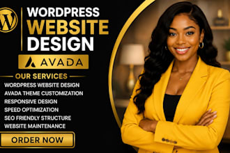 design wordpress website, avada website, avada theme customization, avada expert