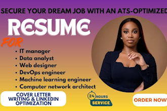 write ats tech resume for IT, cybersecurity and engineering roles