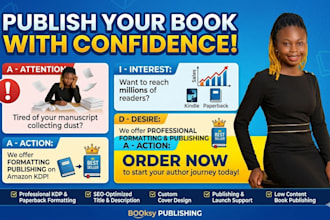 provide complete amazon KDP book publishing and expert self publishing