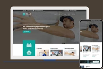 design  hvac website plumbing and electrical contractor website