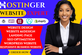 hostinger wordpress, design website, redesign hostinger wordpress website
