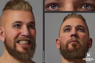 3d metahuman character modeling realistic metahuman 3d game character daz3d ue5