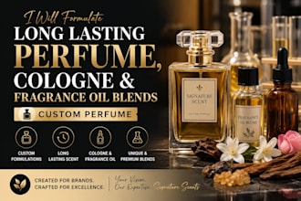 formulate long lasting perfume, cologne and fragrance oil blends, custom perfume