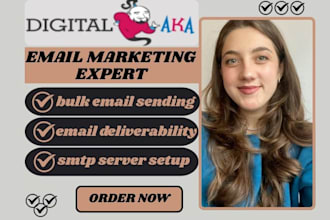 setup digitalaka bulk email sending digitalaka deliverability
