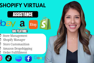 be your shopify marketing,virtual assistant,shopify dropshipping and shopify