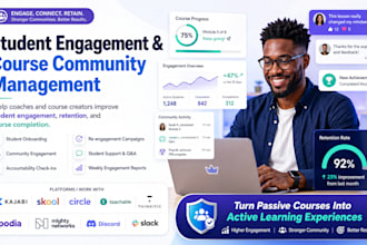 be your student member experience manager for your online course