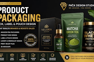 amazon fba product packaging design box label pouch design branding expert