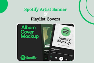 design a professional spotify artist banner and profile cover