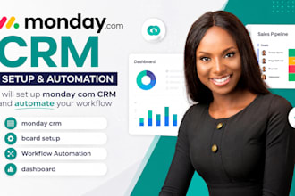 set up monday com CRM and automate your workflow