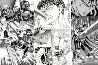draw anime manga comic book illustration manga artist webtoon cover mangaka