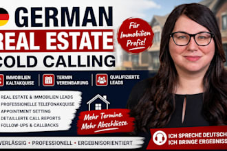 do german real estate cold calling and appointment setting