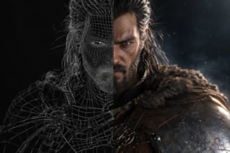 model 3d characters for cinematic film and high fidelity games blender character