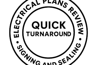 review and stamp electrical plans as a licensed pe