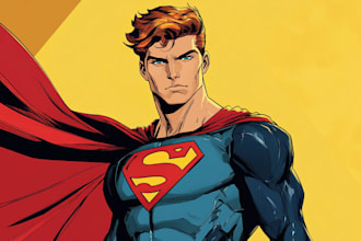 draw a superhero comic