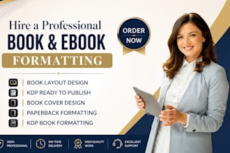 book formatting,  paperback or kindle ebook formatting