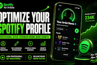 optimize your spotify for artists profile professionally