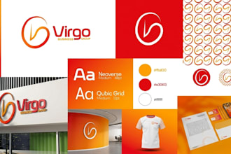 design branding kit, business logo, brand identity, canva brand kit