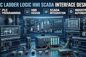 create plc ladder logic hmi scada interface professionally